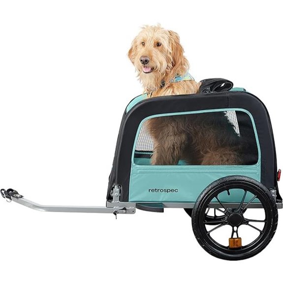 Retrospec Rover Waggin' Pet Bike Trailer with Canopy