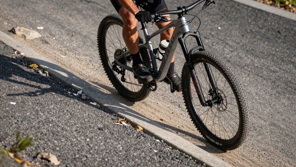 ride over curbs safely