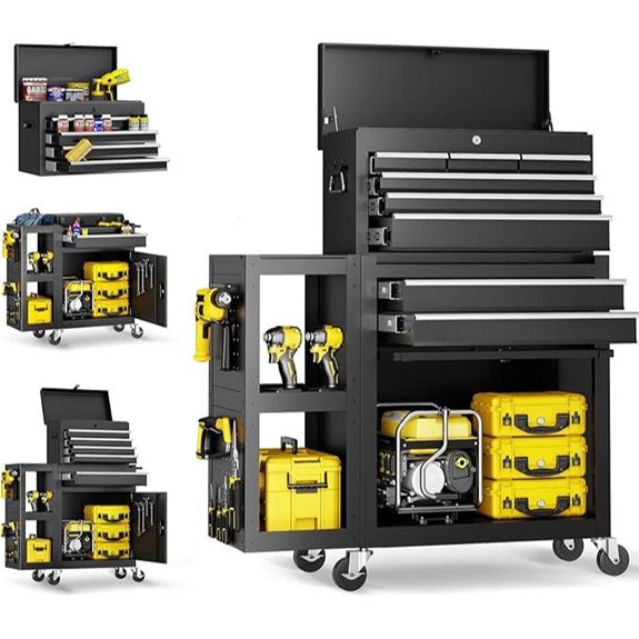 Silvel 8-Drawer Rolling Tool Chest with Locking Wheels