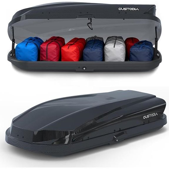 Roof Cargo Box with Straps and Key