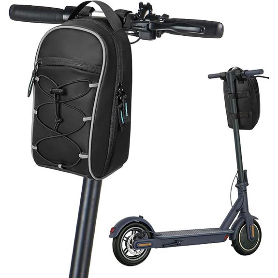 Electric Scooter Handlebar Storage Bag with Pockets