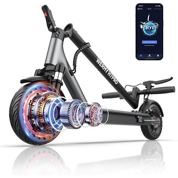 Electric Scooter with Motor Range and App Features