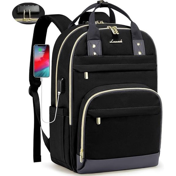 LOVEVOOK Anti-theft Laptop Backpack for Women and Men