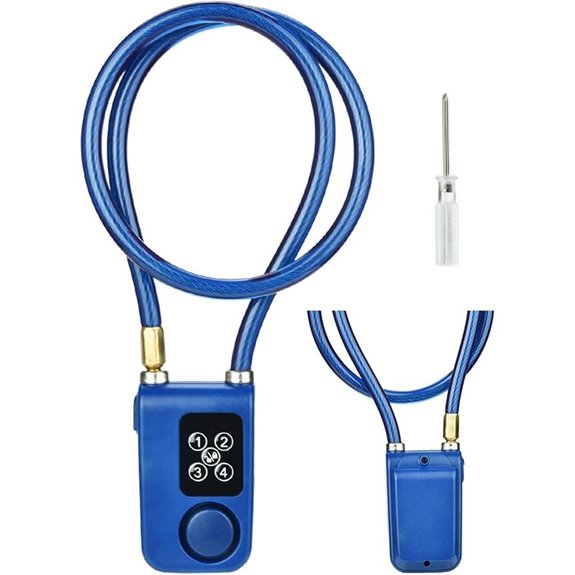 Bike Chain Lock with Alarm and Anti-Theft Feature