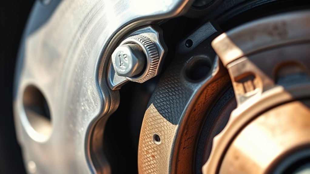 secure brake component fastening