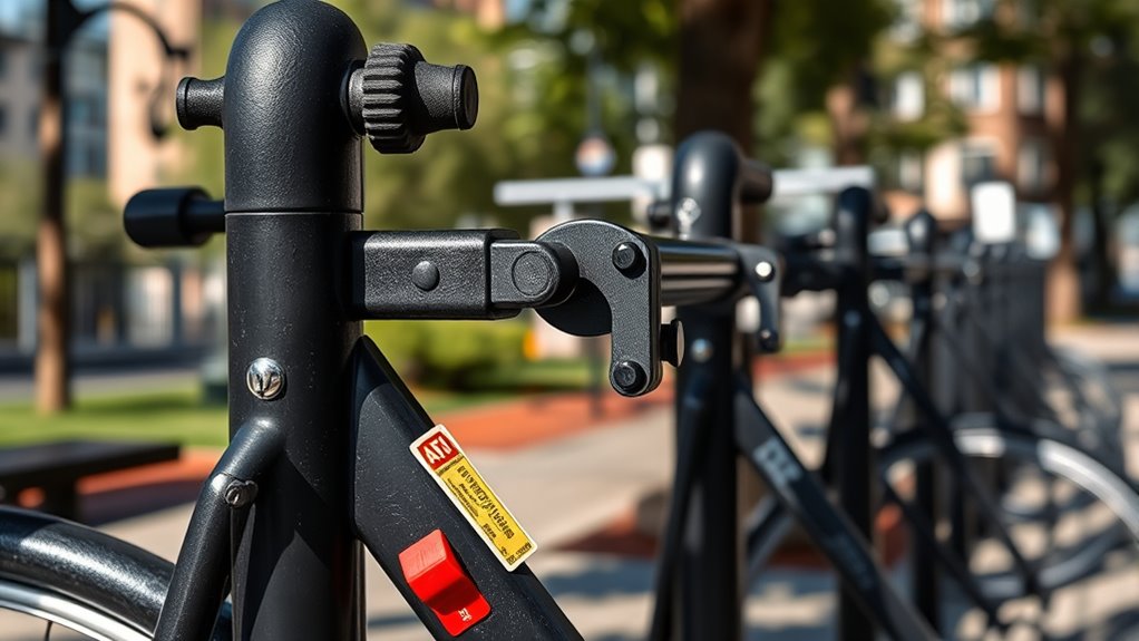 secure durable bike rack