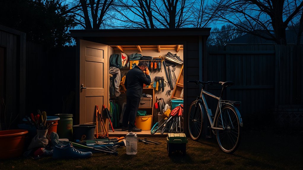secure outdoor storage areas