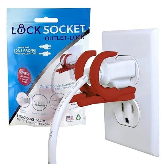 Lock Socket Adjustable Outlet and Charger Lock
