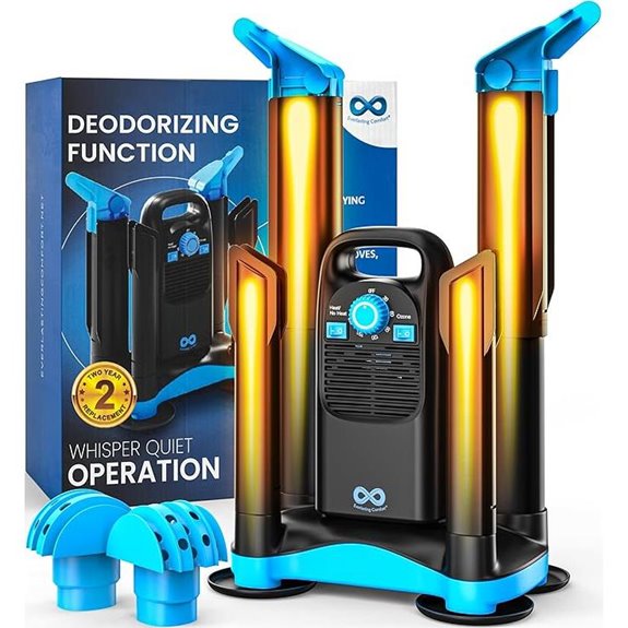 Boot Dryer with Ozone Deodorizer for Shoes & Gloves
