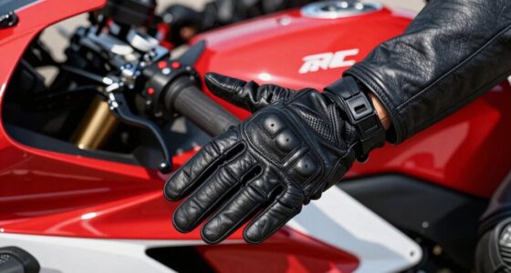 signal turns with gloves