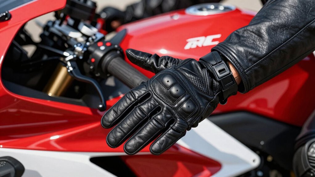 signal turns with gloves