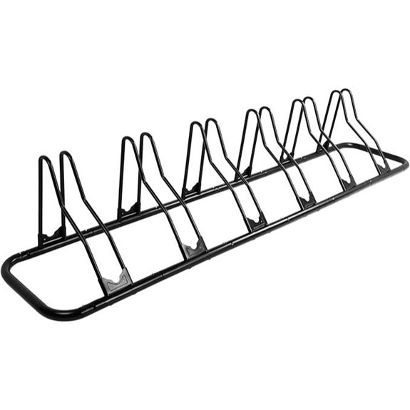 six bike floor rack