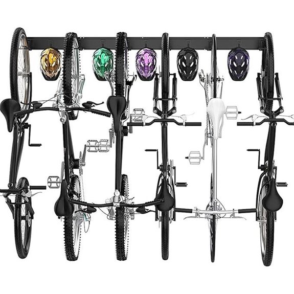 TORACK 6-Bike Wall Mount Garage Storage Rack