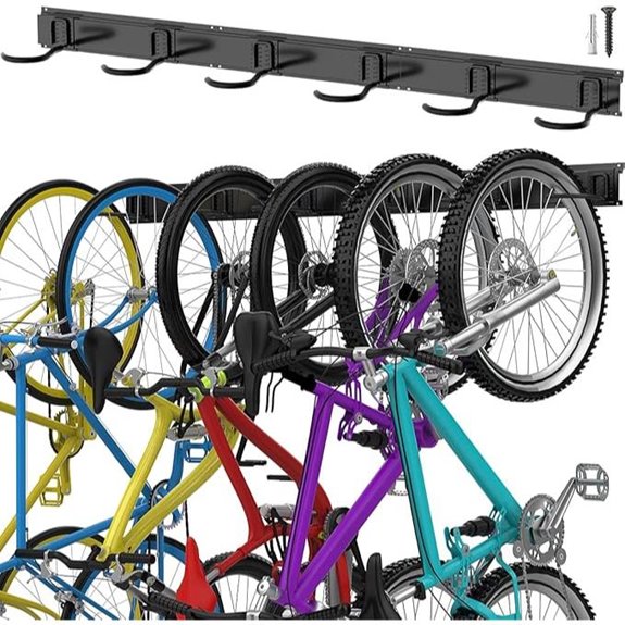 TORACK 6 Bike Wall Mount Storage Rack
