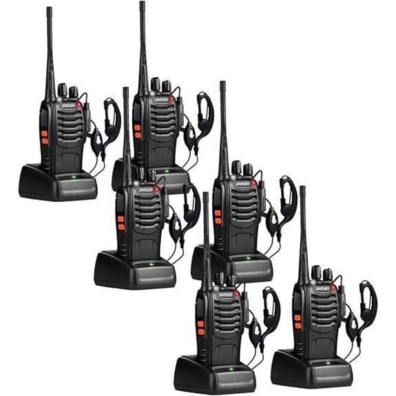 Pxton 2-Way Radios with Headphones (6 Pack)