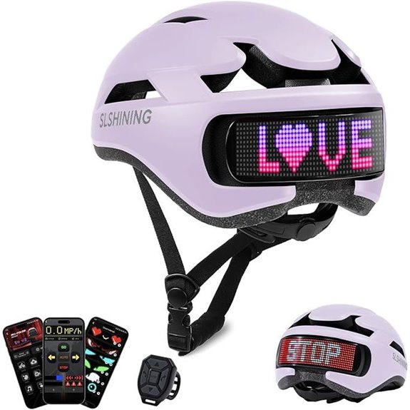 Bike Helmet with Light Turn Signals & App Control
