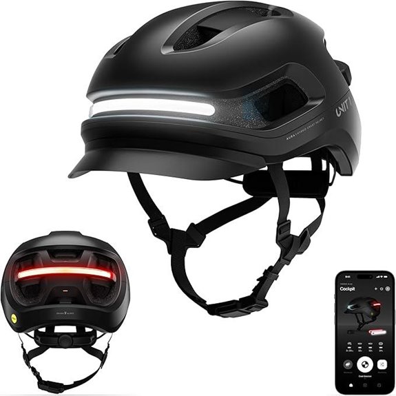 Aura Hybrid Smart Bike Helmet with LED Lights