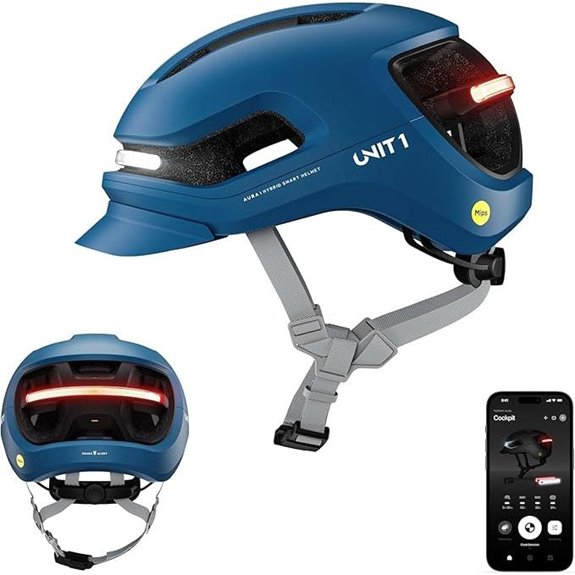 Aura Hybrid Smart Bike Helmet with Lights and App