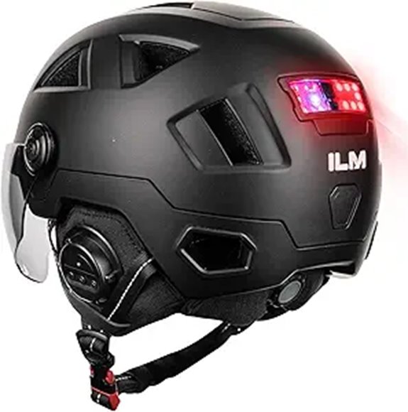 ILM Smart Adult Bike Helmet with Turn Signal