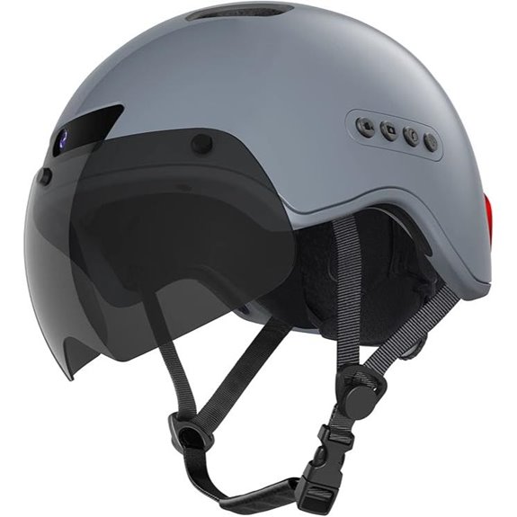 Bluetooth Smart Bike Helmet with Recorder & LED Light