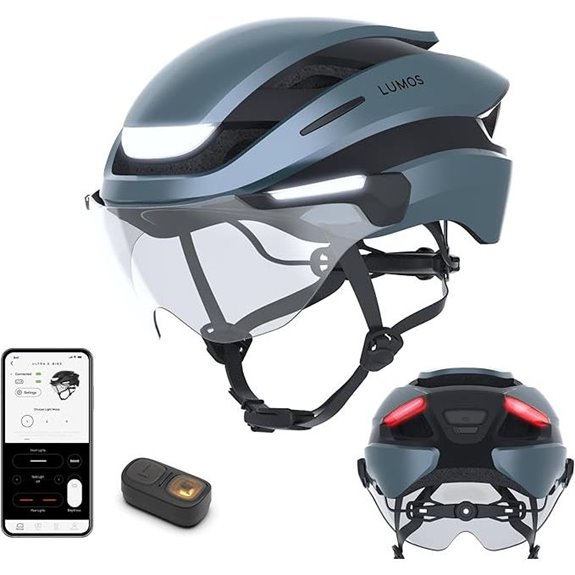Lumos Ultra E-Bike Smart Helmet with Lights & Shield