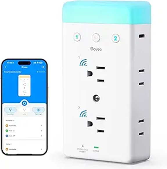 Govee Smart Plug Power Strip with USB & RGB Light
