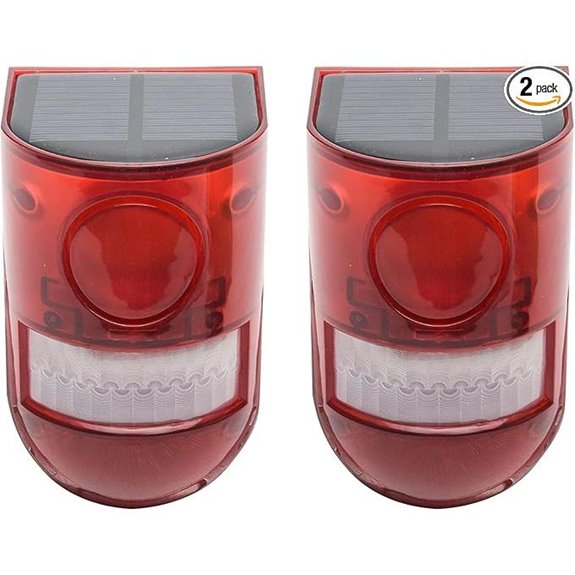 Solar Security Light Alarm 2-Pack with Motion Sensor