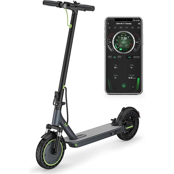 Electric Scooter with Solid Tires and Long Range
