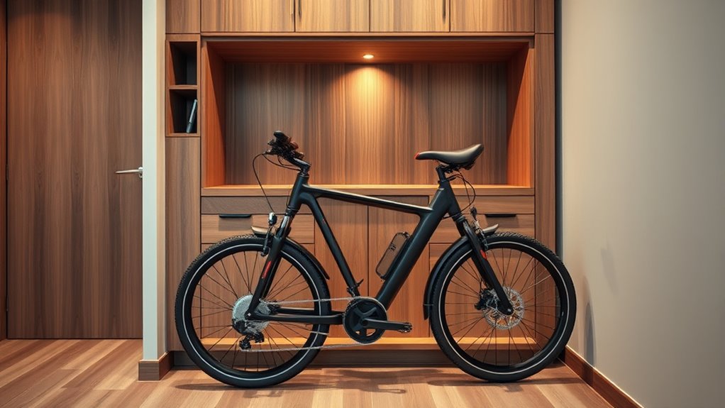 space saving bike storage furniture