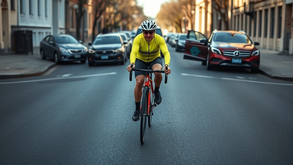 stay clear of door zone