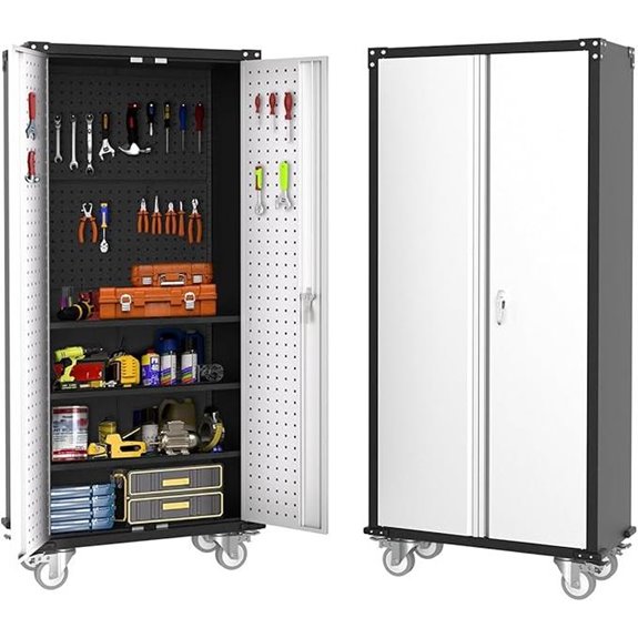 GarveeHome 72in Steel Rolling Tool Cabinet with Lock