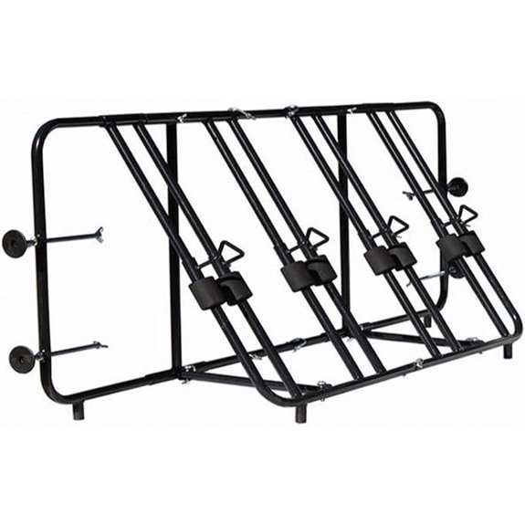 Titan Ramps Steel Truck Bed Bike Rack for 4 Bikes
