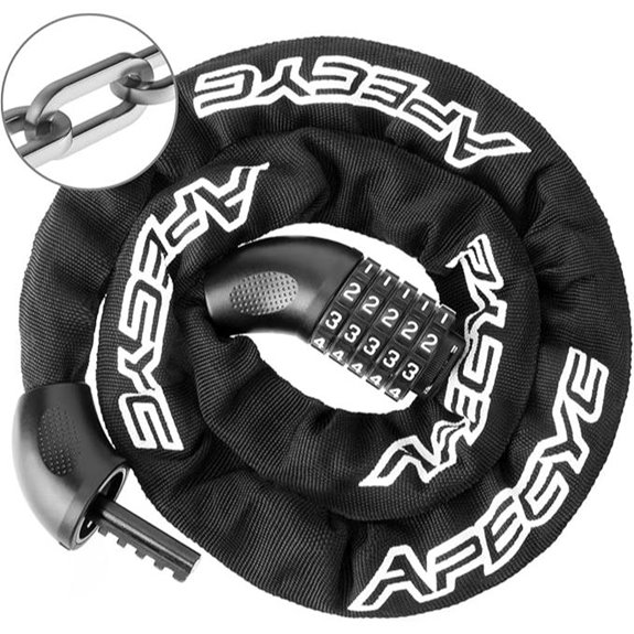 Heavy Duty Bike Chain Lock with 5-Digit Combo