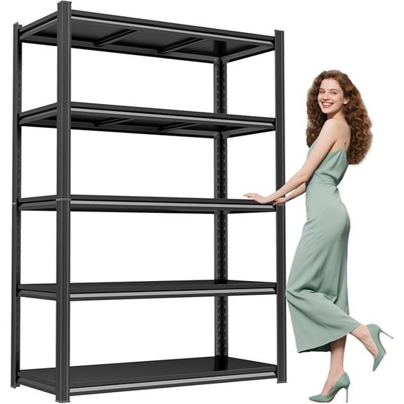 Heavy Duty 5-Tier Metal Storage Shelving Unit
