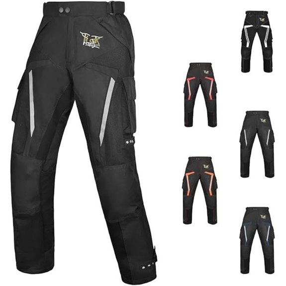 Summer Motorcycle Pants with CE Armor and Waterproof Shell