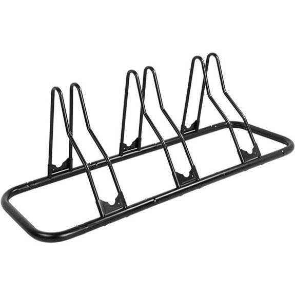 CyclingDeal Bicycle Floor Rack for 3 Bikes