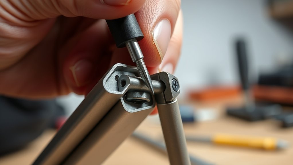 tighten joints carefully gradually