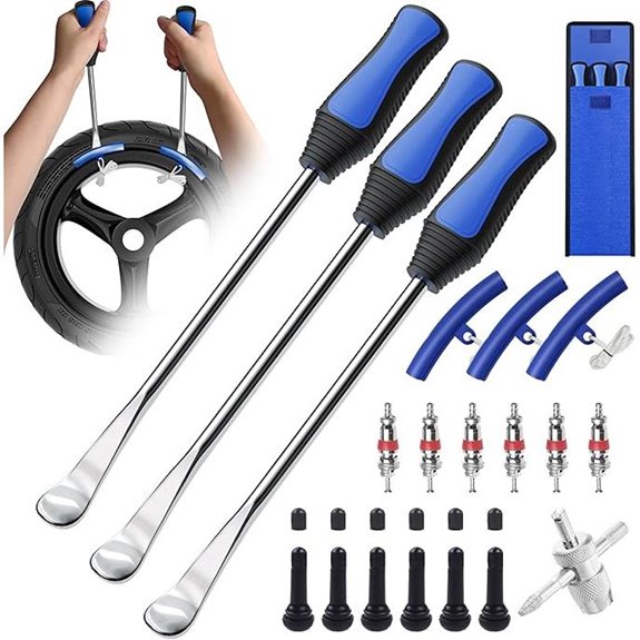 11.5 Tire Spoon Kit with Valve & Rim Covers