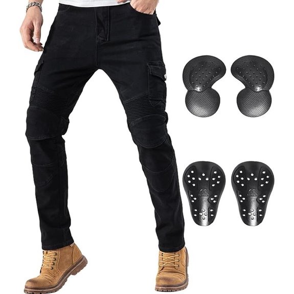 CTBQiTom Men's Motorcycle Riding Jeans with CE2 Armor