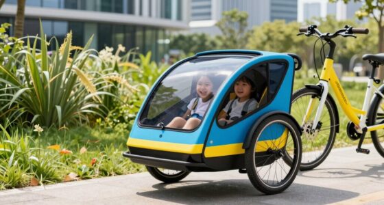 top two seat e bike trailers