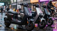 top water resistant electric scooters