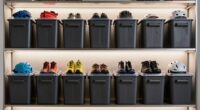 top wet gear storage bins