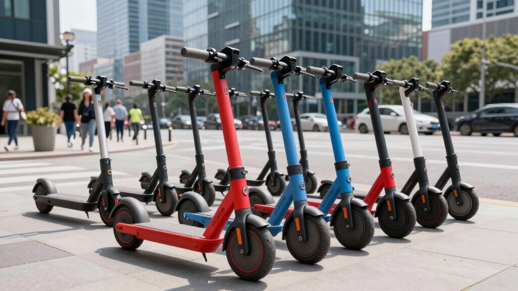top wide deck electric scooters