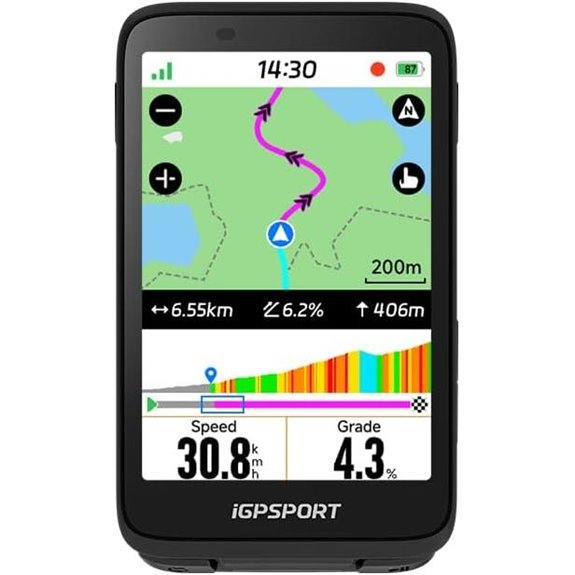 iGPSPORT BiNavi Bike Computer with Touch Screen