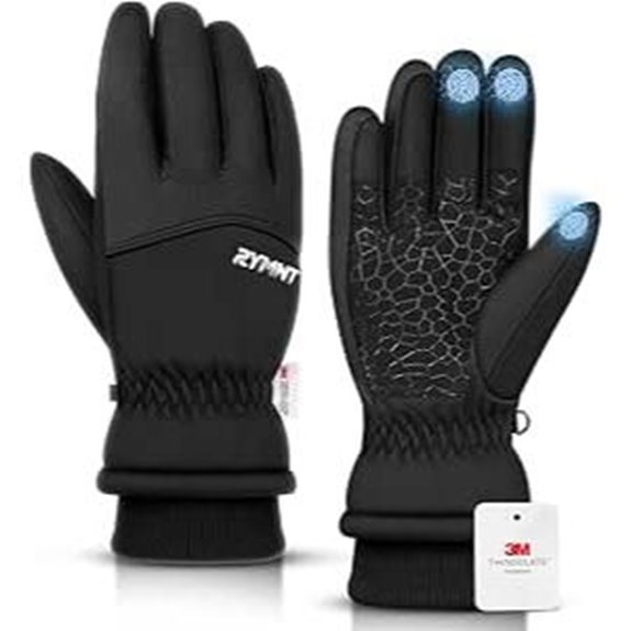 Winter Waterproof Gloves with Touchscreen and Thermal Insulation