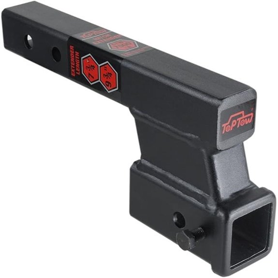TOPTOW Trailer Hitch Extender 4 Drop 8/10 Extension