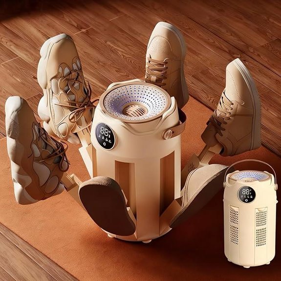 Portable Shoe Dryer with Heat Blower and Aromatherapy