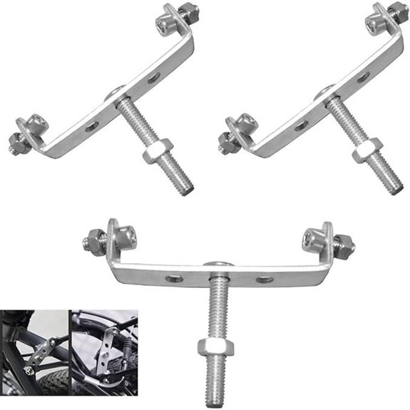 3-Pack Bike Cargo Rack Mount Brackets