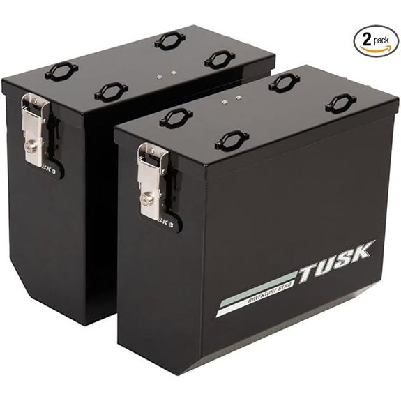 TUSK Aluminum Panniers V2 Medium Black