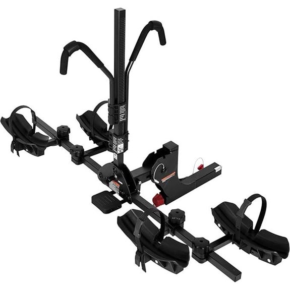 WEIZE 2-Bike Hitch Rack with Lock and Tilting